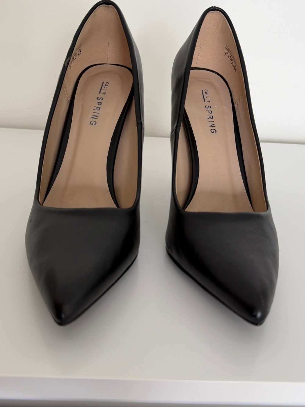Call It Spring Black Pointed-Toe Stiletto Pumps